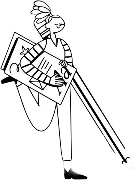 Author writing